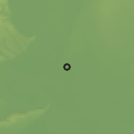 Shaded relief of the 51 km around Dávod, drawn from the GMTED2010 grid