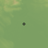 Shaded relief of the 51 km around Délegyháza, drawn from the GMTED2010 grid