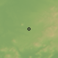 Shaded relief of the 51 km around Devecser, drawn from the GMTED2010 grid