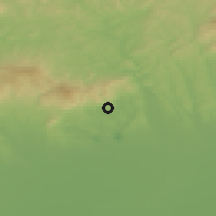 Shaded relief of the 50 km around Domoszló, drawn from the GMTED2010 grid