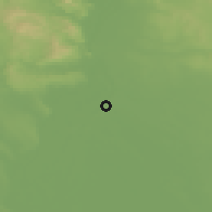 Shaded relief of the 51 km around Dunaharaszti, drawn from the GMTED2010 grid