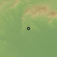 Shaded relief of the 50 km around Ecséd, drawn from the GMTED2010 grid