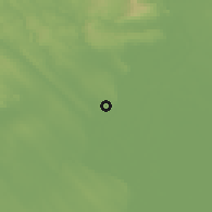 Shaded relief of the 51 km around Ercsi, drawn from the GMTED2010 grid