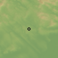 Shaded relief of the 51 km around Etyek, drawn from the GMTED2010 grid