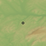 Shaded relief of the 50 km around Farkaslyuk, drawn from the GMTED2010 grid