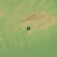 Shaded relief of the 50 km around Felsőtárkány, drawn from the GMTED2010 grid