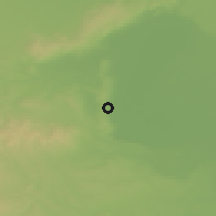 Shaded relief of the 50 km around Fertőrákos, drawn from the GMTED2010 grid