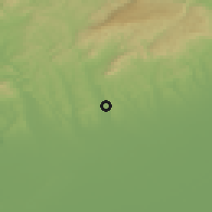 Shaded relief of the 50 km around Andornaktálya, drawn from the GMTED2010 grid