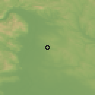 Shaded relief of the 51 km around Fót, drawn from the GMTED2010 grid