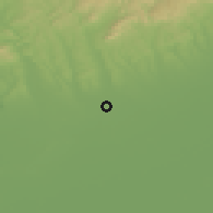 Shaded relief of the 50 km around Füzesabony, drawn from the GMTED2010 grid
