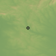 Shaded relief of the 50 km around Galgamácsa, drawn from the GMTED2010 grid