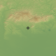 Shaded relief of the 50 km around Gyöngyös, drawn from the GMTED2010 grid