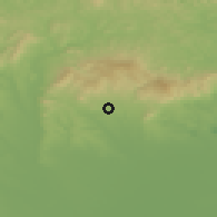 Shaded relief of the 50 km around Gyöngyöstarján, drawn from the GMTED2010 grid