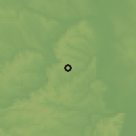 Shaded relief of the 51 km around Gyönk, drawn from the GMTED2010 grid