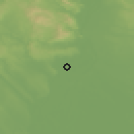 Shaded relief of the 51 km around Halásztelek, drawn from the GMTED2010 grid