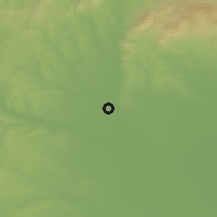 Shaded relief of the 51 km around Hatvan, drawn from the GMTED2010 grid