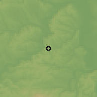Shaded relief of the 51 km around Hőgyész, drawn from the GMTED2010 grid