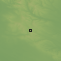 Shaded relief of the 51 km around Isaszeg, drawn from the GMTED2010 grid