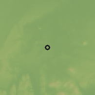 Shaded relief of the 51 km around Jánosháza, drawn from the GMTED2010 grid