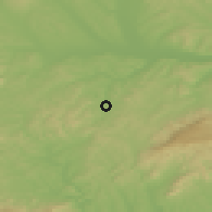 Shaded relief of the 50 km around Járdánháza, drawn from the GMTED2010 grid