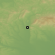 Shaded relief of the 50 km around Jobbágyi, drawn from the GMTED2010 grid