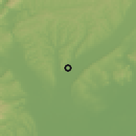 Shaded relief of the 50 km around Aszaló, drawn from the GMTED2010 grid