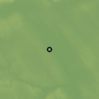 Shaded relief of the 51 km around Káloz, drawn from the GMTED2010 grid