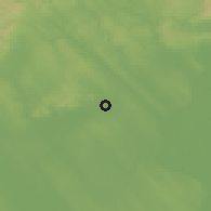 Shaded relief of the 51 km around Kápolnásnyék, drawn from the GMTED2010 grid