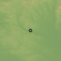 Shaded relief of the 51 km around Aszód, drawn from the GMTED2010 grid