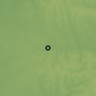 Shaded relief of the 51 km around Kaposmérő, drawn from the GMTED2010 grid