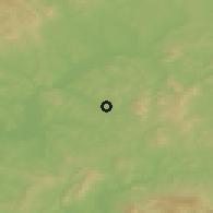 Shaded relief of the 50 km around Karancskeszi, drawn from the GMTED2010 grid