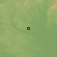 Shaded relief of the 51 km around Kartal, drawn from the GMTED2010 grid
