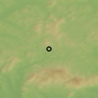 Shaded relief of the 50 km around Kazár, drawn from the GMTED2010 grid