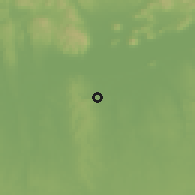 Shaded relief of the 51 km around Kéthely, drawn from the GMTED2010 grid