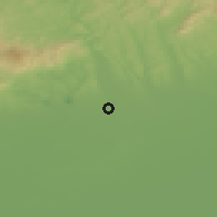 Shaded relief of the 50 km around Kompolt, drawn from the GMTED2010 grid