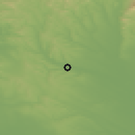 Shaded relief of the 51 km around Bag, drawn from the GMTED2010 grid
