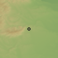 Shaded relief of the 51 km around Kőszeg, drawn from the GMTED2010 grid