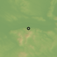Shaded relief of the 50 km around Lábatlan, drawn from the GMTED2010 grid