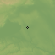 Shaded relief of the 51 km around Lepsény, drawn from the GMTED2010 grid