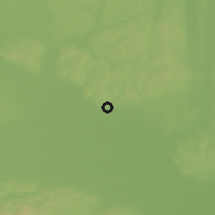 Shaded relief of the 51 km around Letenye, drawn from the GMTED2010 grid