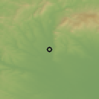 Shaded relief of the 50 km around Lőrinci, drawn from the GMTED2010 grid