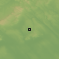 Shaded relief of the 51 km around Lovasberény, drawn from the GMTED2010 grid