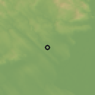 Shaded relief of the 51 km around Martonvásár, drawn from the GMTED2010 grid