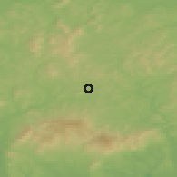 Shaded relief of the 50 km around Mátraterenye, drawn from the GMTED2010 grid