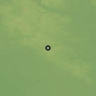 Shaded relief of the 51 km around Mende, drawn from the GMTED2010 grid