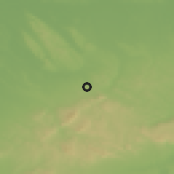 Shaded relief of the 51 km around Bakonyszentlászló, drawn from the GMTED2010 grid