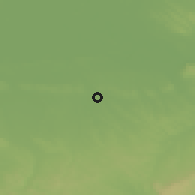 Shaded relief of the 51 km around Nagyigmánd, drawn from the GMTED2010 grid