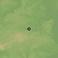 Shaded relief of the 51 km around Nagymágocs, drawn from the GMTED2010 grid
