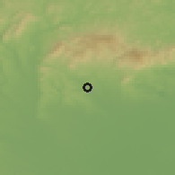 Shaded relief of the 50 km around Nagyréde, drawn from the GMTED2010 grid