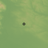 Shaded relief of the 51 km around Nagytarcsa, drawn from the GMTED2010 grid